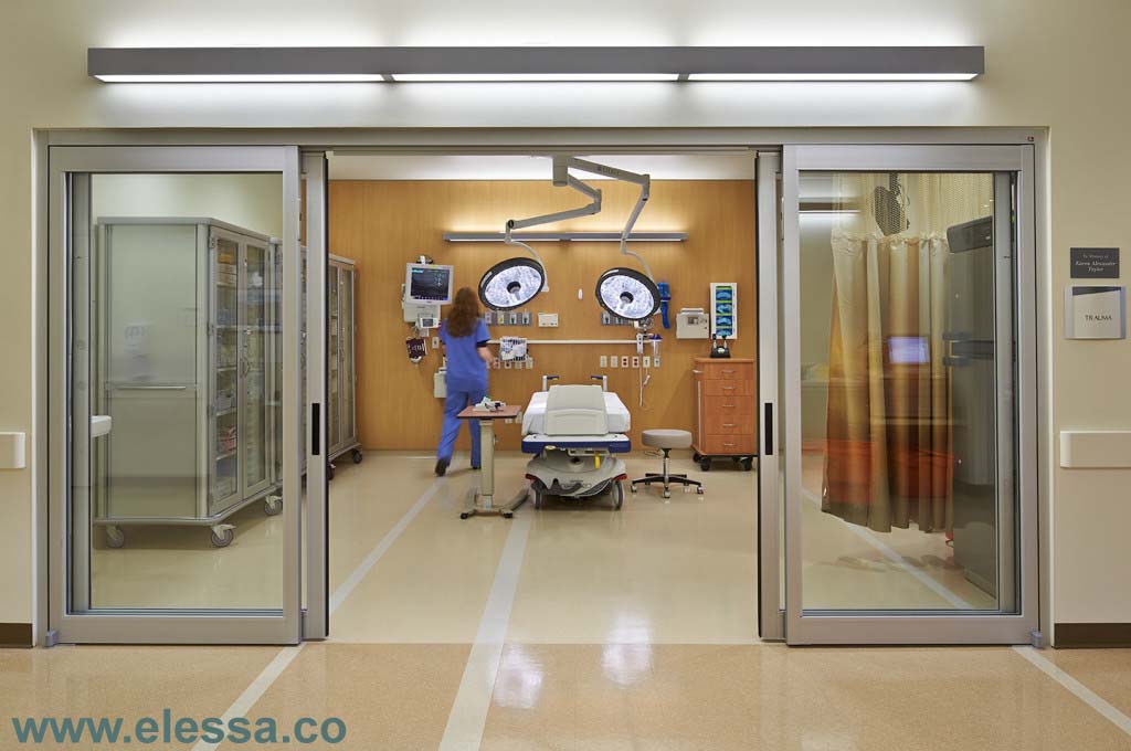 درب داخلی بیمارستانی - سفارش درب اتوماتیک